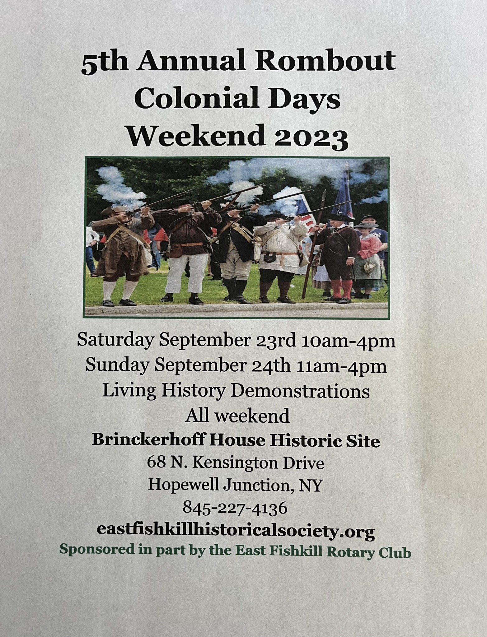 5th Annual Rombout Colonial Days